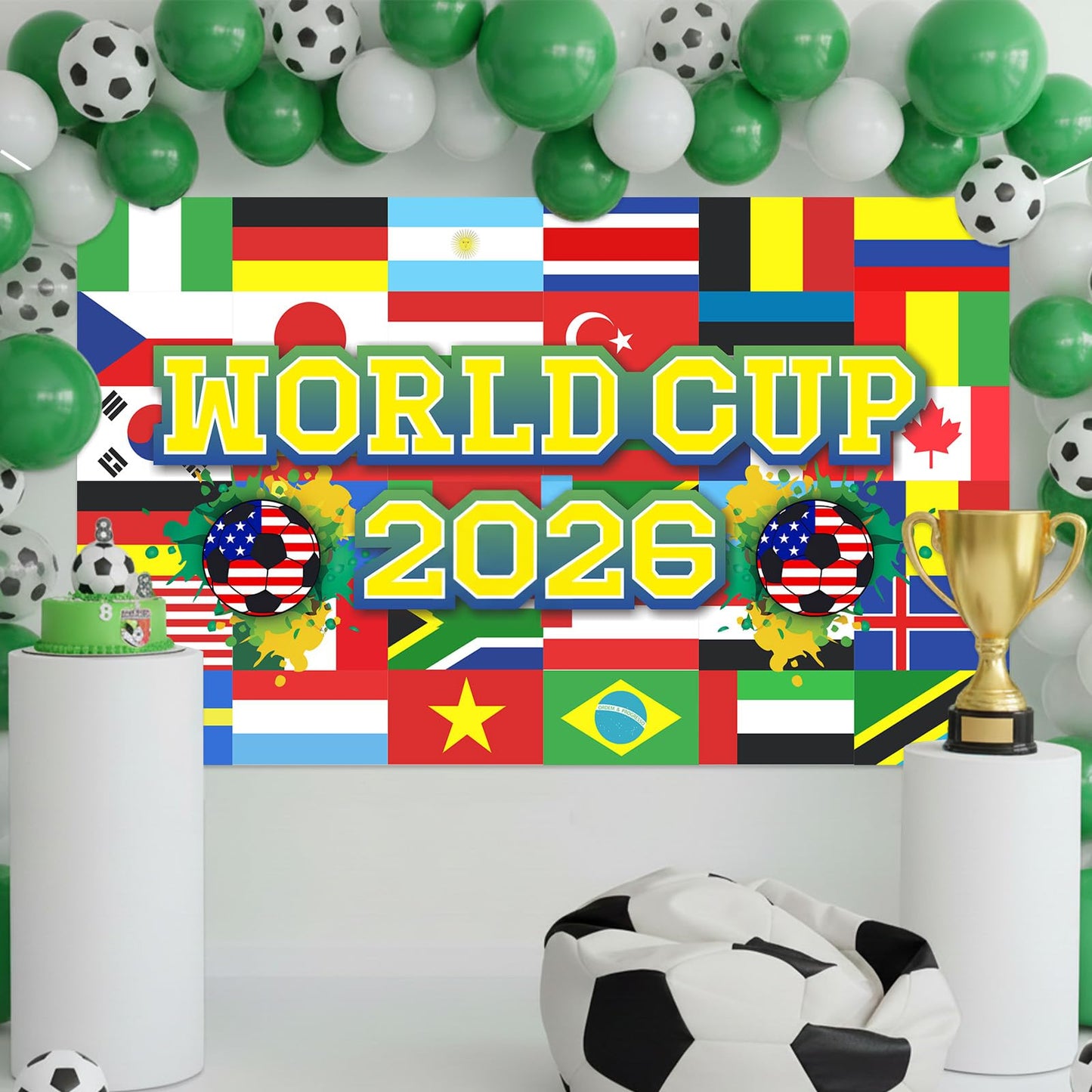 🎉2026 World Cup Photo Booth Backdrop | Ultimate Watch Party Photography Background ⚽