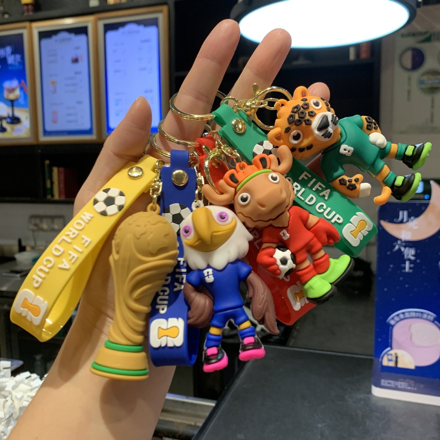 USA-Canada-Mexico World Cup Leopard🐆 Eagle🦅 & Deer🦌 | Mascot Keychain