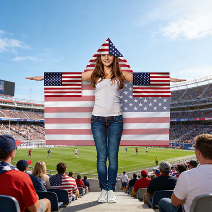 ⚽ 2026 World Cup Fan Flag Cape - Wearable Country Supporters Flag 🇺🇸🇨🇦🇲🇽