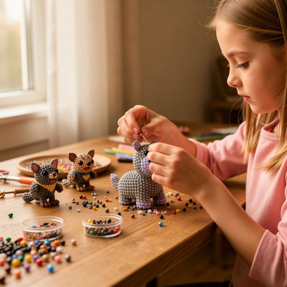 🧵✨ Creative Beaded Mini World 3D DIY Kit Collection 🐦