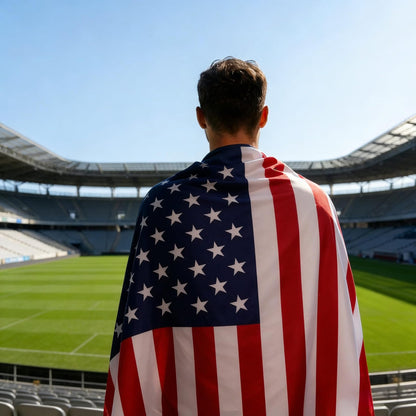 ⚽ 2026 World Cup Fan Flag Cape - Wearable Country Supporters Flag 🇺🇸🇨🇦🇲🇽