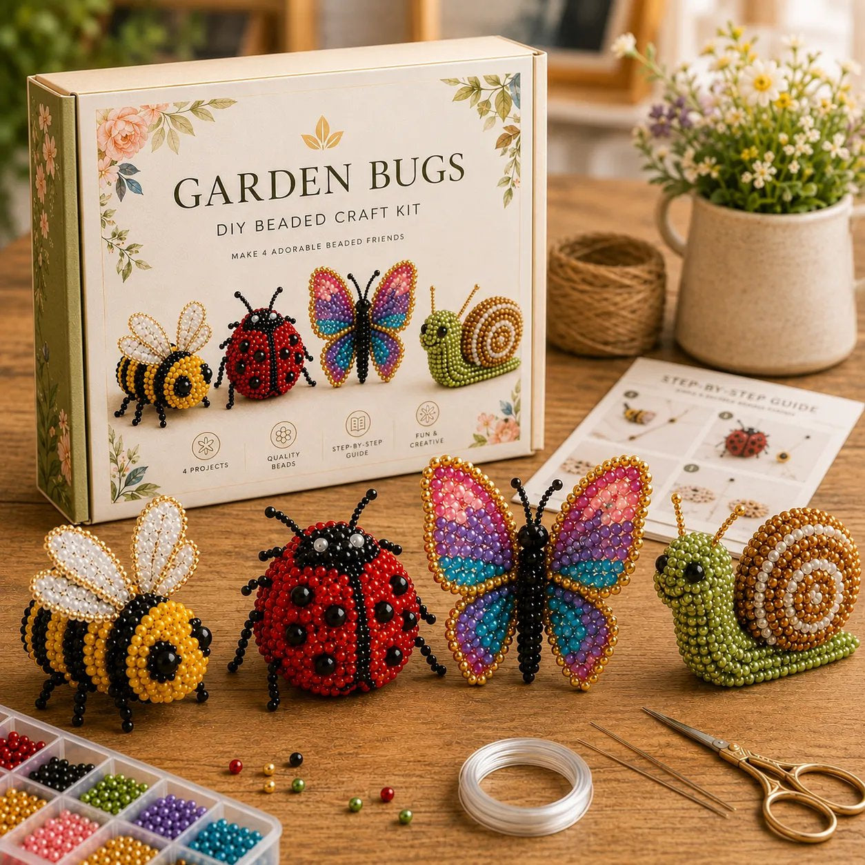 🧵✨ Creative Beaded Mini World 3D DIY Kit Collection 🐦