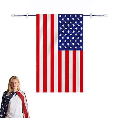 ⚽ 2026 World Cup Fan Flag Cape - Wearable Country Supporters Flag 🇺🇸🇨🇦🇲🇽