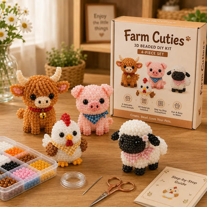 🧵✨ Creative Beaded Mini World 3D DIY Kit Collection 🐦