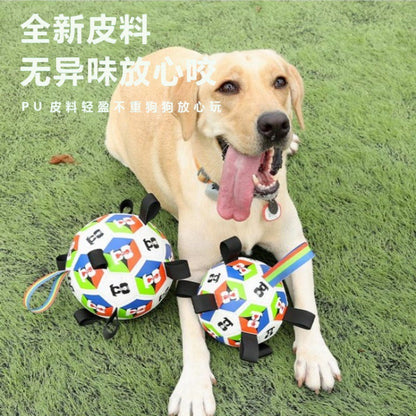 ⚽ 2026 USA World Cup Pet Soccer Toy | Interactive Game Day Fetch Ball 🐾