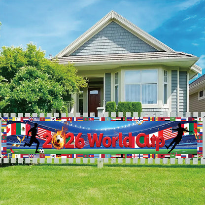 ⚽ 2026 World Cup Watch Party Banner & Backdrop | Customizable Soccer Decor 🎊