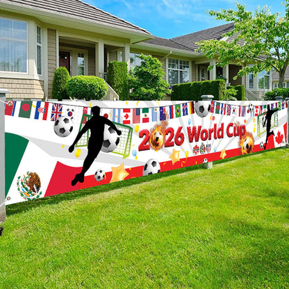 ⚽ 2026 World Cup Watch Party Banner & Backdrop | Customizable Soccer Decor 🎊