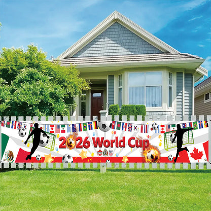 ⚽ 2026 World Cup Watch Party Banner & Backdrop | Customizable Soccer Decor 🎊