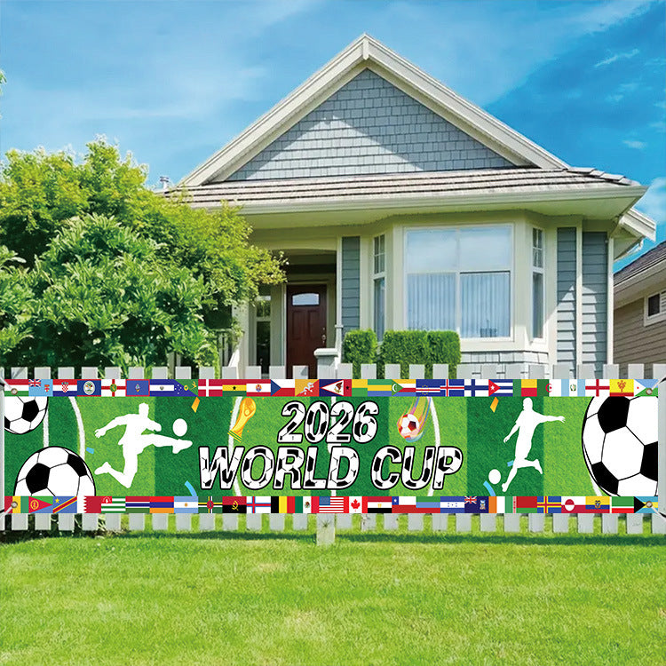 ⚽ 2026 World Cup Watch Party Banner & Backdrop | Customizable Soccer Decor 🎊
