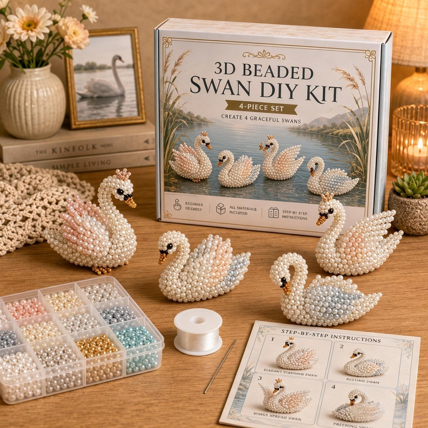 🧵✨ Creative Beaded Mini World 3D DIY Kit Collection 🐦