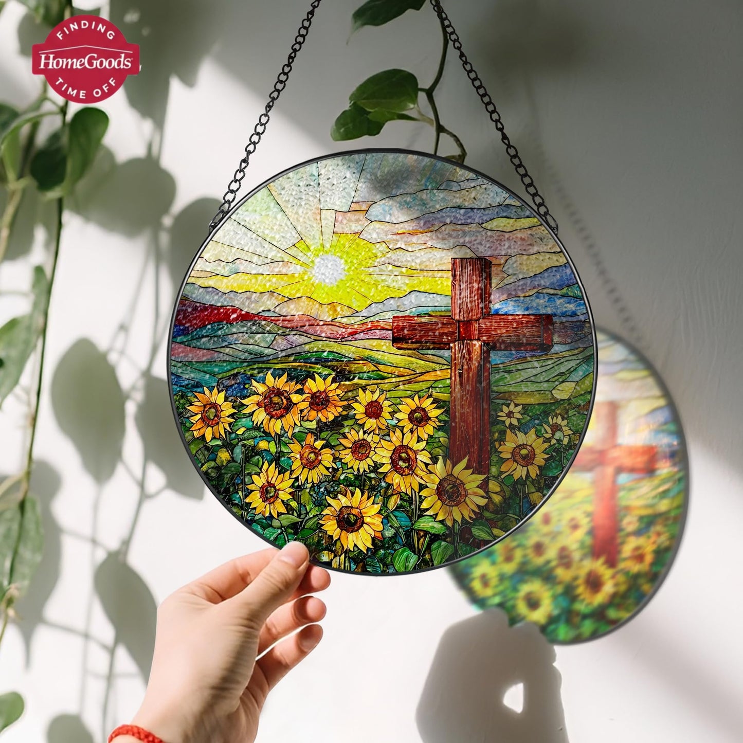 Divine Light: Blessed Virgin Mary Stained-Glass Suncatcher 🌅