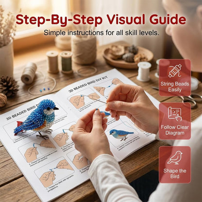 🧵✨ Creative Beaded Mini World 3D DIY Kit Collection 🐦
