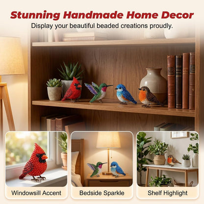 🧵✨ Creative Beaded Mini World 3D DIY Kit Collection 🐦