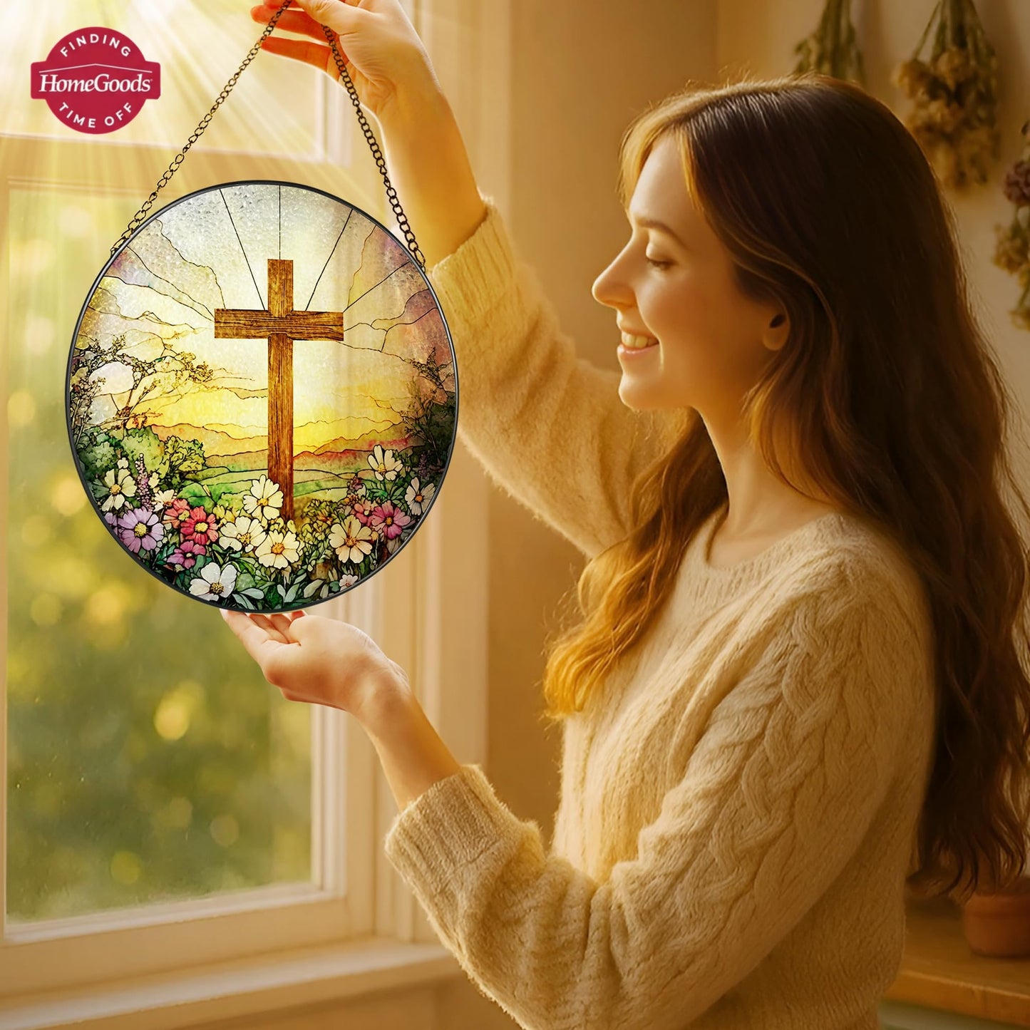 Divine Light: Blessed Virgin Mary Stained-Glass Suncatcher 🌅