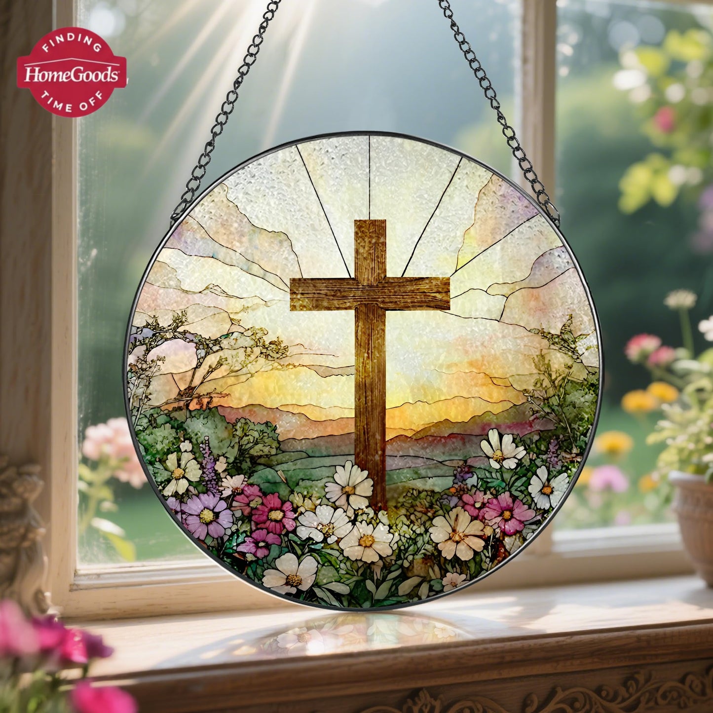 Divine Light: Blessed Virgin Mary Stained-Glass Suncatcher 🌅