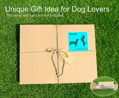 Dachshund Garden Patch - High-Quality Thick Metal Plating with Rust-Proof Layer
