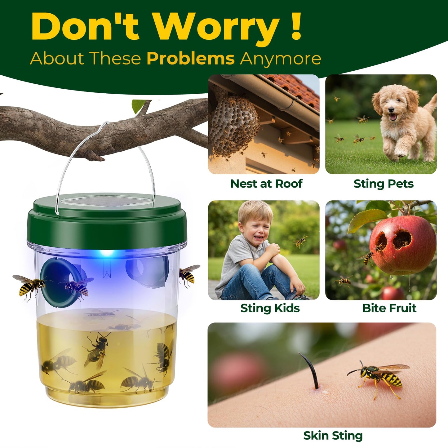 2026 New Upgrade Wasp & Hornet Trap Yellow Jacket Catcher
