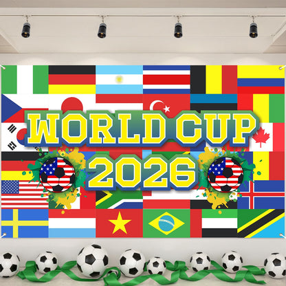 🎉2026 World Cup Photo Booth Backdrop | Ultimate Watch Party Photography Background ⚽