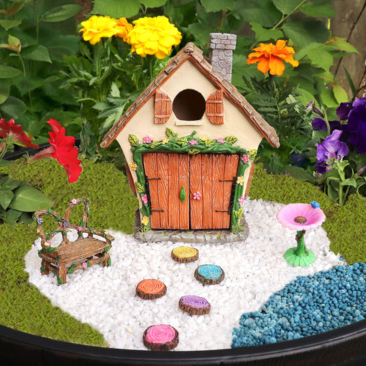 Meadow & Oak Fairy Garden House Kit