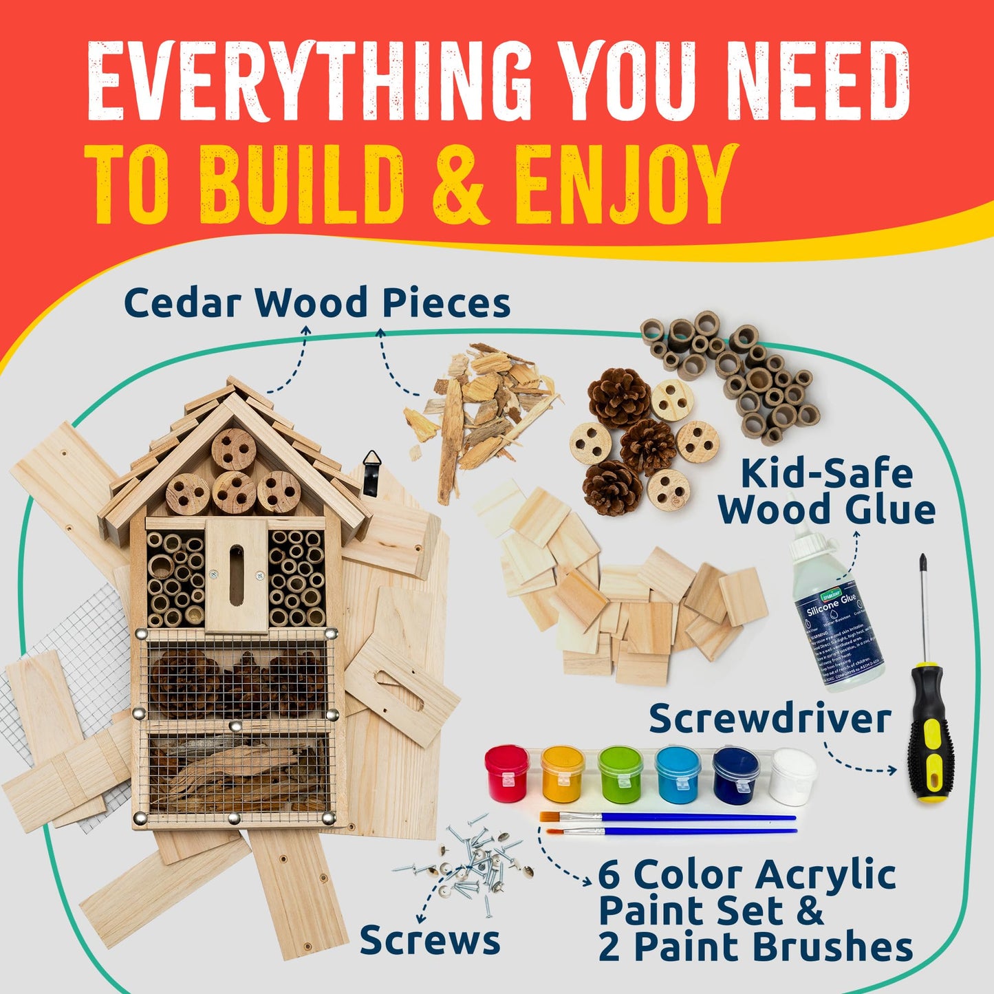 The Heritage Garden™ Family Bug B&B Crafting Kit (Complete Edition)🦋