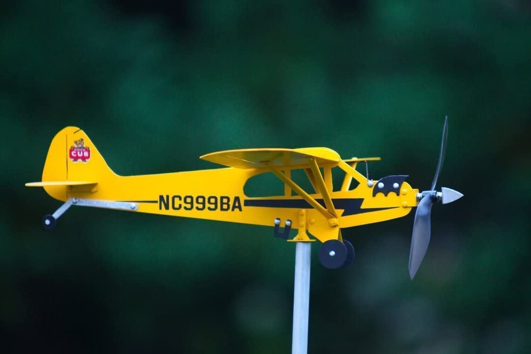 Thyggzjbs Piper J3 Cub Airplane Weathervane