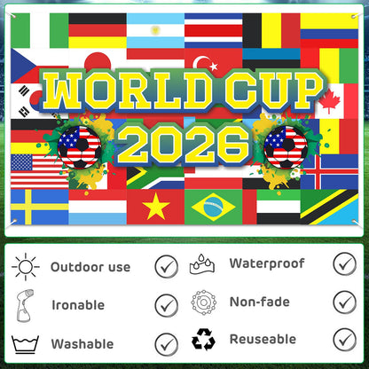 🎉2026 World Cup Photo Booth Backdrop | Ultimate Watch Party Photography Background ⚽
