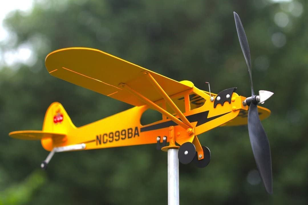 Thyggzjbs Piper J3 Cub Airplane Weathervane