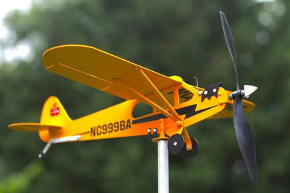 Thyggzjbs Piper J3 Cub Airplane Weathervane