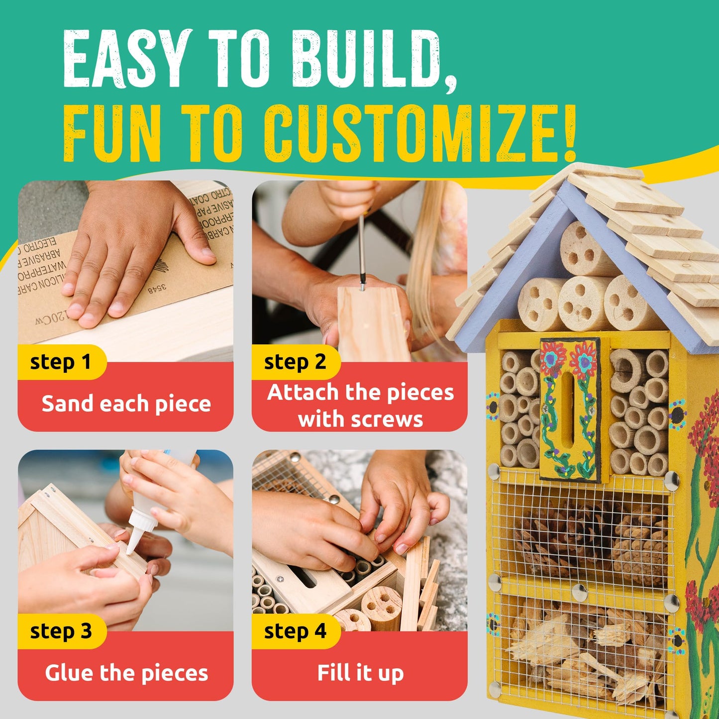 The Heritage Garden™ Family Bug B&B Crafting Kit (Complete Edition)🦋