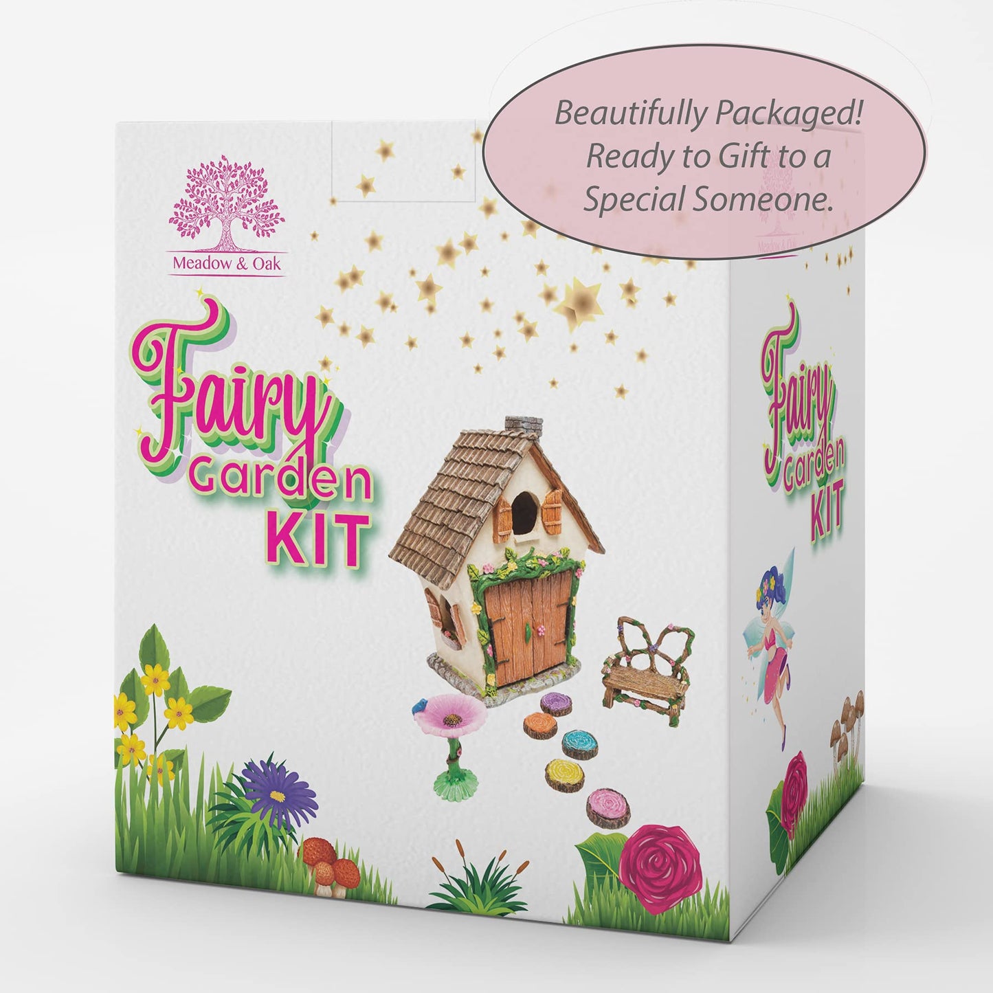 Meadow & Oak Fairy Garden House Kit