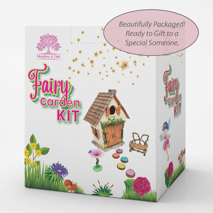 Meadow & Oak Fairy Garden House Kit