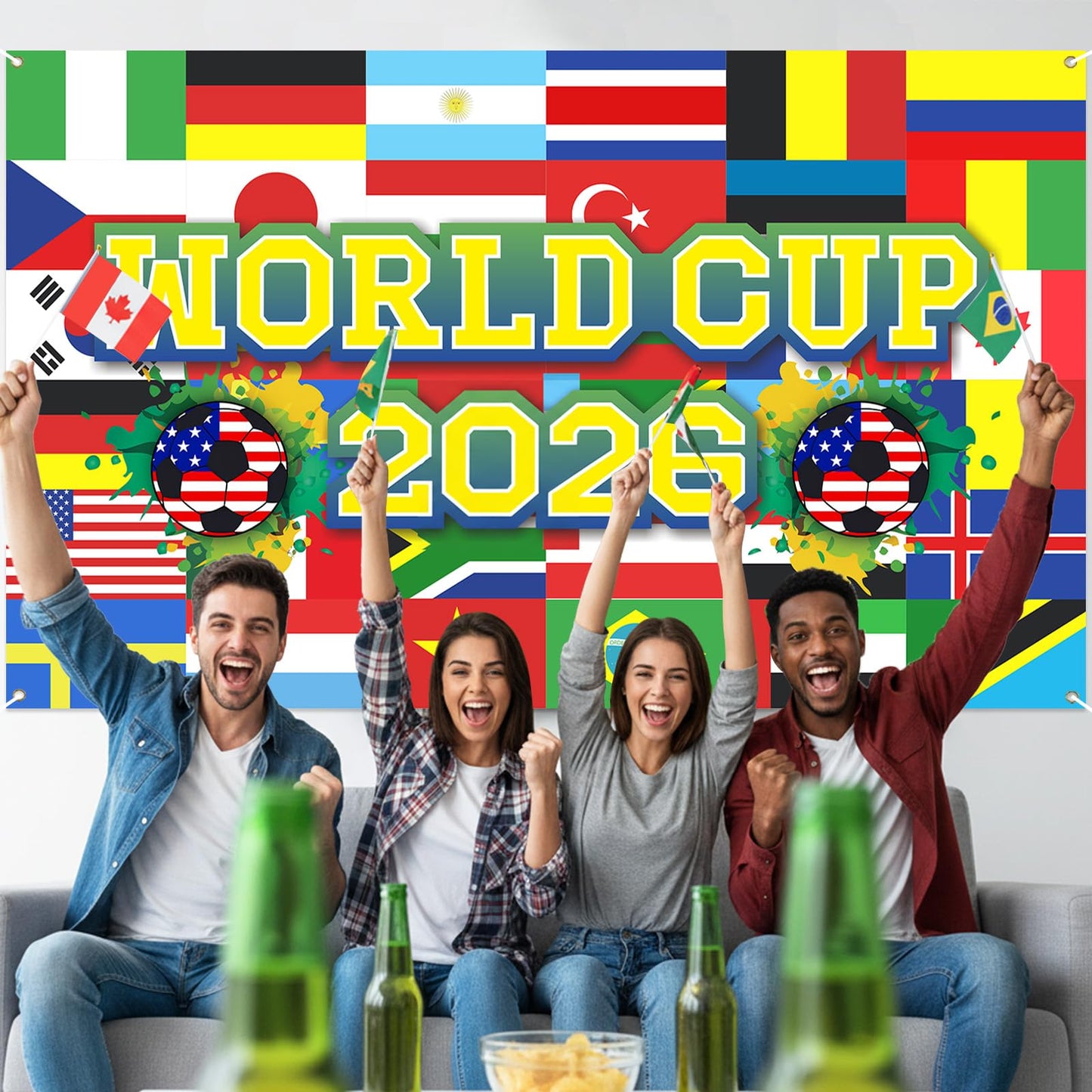 🎉2026 World Cup Photo Booth Backdrop | Ultimate Watch Party Photography Background ⚽