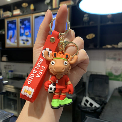 USA-Canada-Mexico World Cup Leopard🐆 Eagle🦅 & Deer🦌 | Mascot Keychain