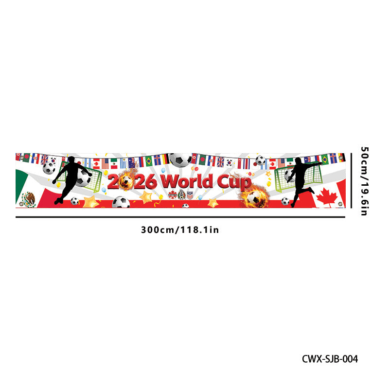 ⚽ 2026 World Cup Watch Party Banner & Backdrop | Customizable Soccer Decor 🎊