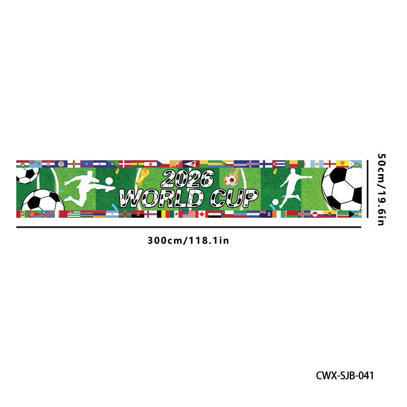 ⚽ 2026 World Cup Watch Party Banner & Backdrop | Customizable Soccer Decor 🎊