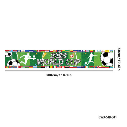 ⚽ 2026 World Cup Watch Party Banner & Backdrop | Customizable Soccer Decor 🎊