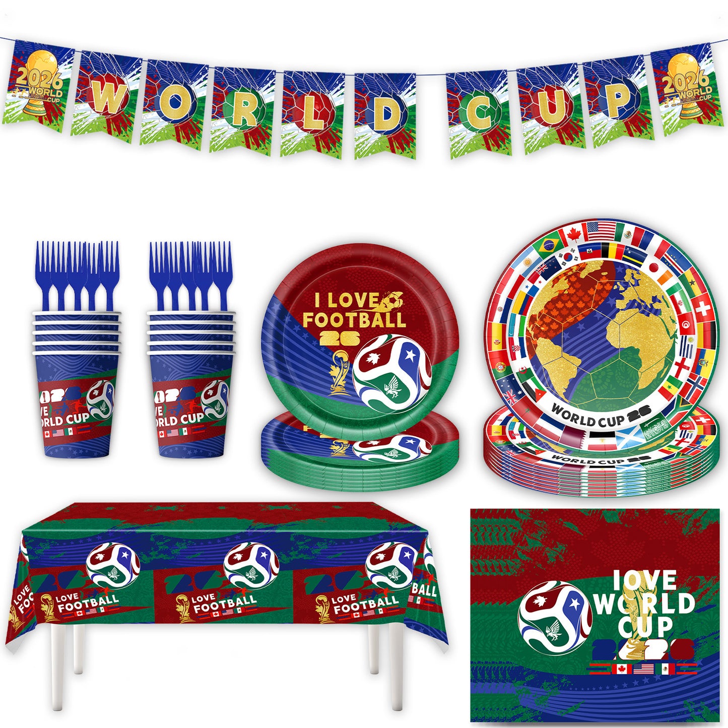⚽ Ultimate 2026 World Cup Party Decoration Kits | All-in-One Soccer Celebration Sets 🏆