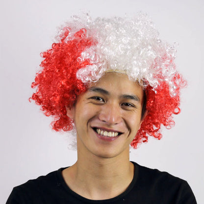 🥳 Fun Fan Afro Wig Accessory - USA 2026 World Cup 🦱🕺