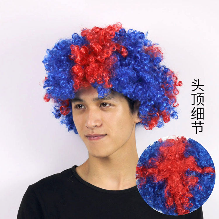 🥳 Fun Fan Afro Wig Accessory - USA 2026 World Cup 🦱🕺