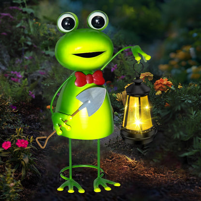 🐸Solar Garden Lights Frog Statue✨