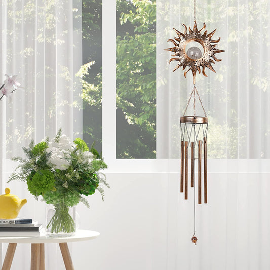 Magical Celestial Solar Wind Chime That Glows at Night ☀️🌙