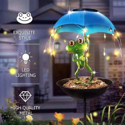 🐸✨ Magical frog decoration with night light – weatherproof & cute!