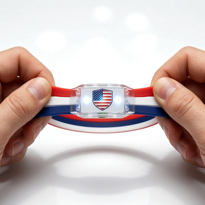 🇺🇸✨ Fans cheering with glowing national flag wristbands - USA Team 2026 World Cup ⚽